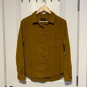 Pendleton Mustard Yellow Cotton Button-Up Shirt